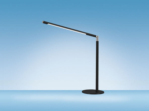 Metal Skrivebordslampe - Med Base og Transformbar arm - Sort