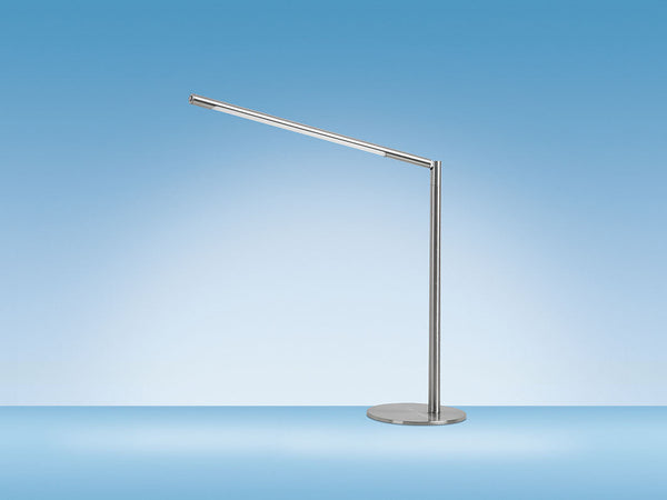 Metal Skrivebordslampe - Med Base og Transformbar arm - Hvid