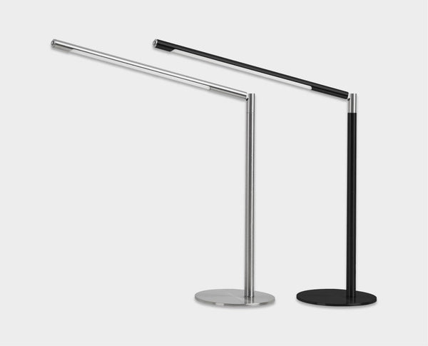 Metal Skrivebordslampe - Med Base og Transformbar arm - Hvid