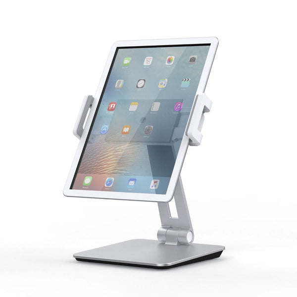 WERGON - Oslo - iPhone / Smartphone / Tablet - Aluminium Justerbar Design holder 7-13" - Sølv